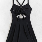 Women's Swimsuit with Cut and Elegant Wrap Look