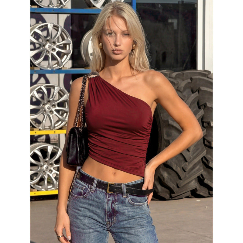 Women's Asymmetric Fitted Tank Top