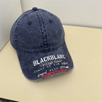 Men's Distressed Graphic Denim Cap