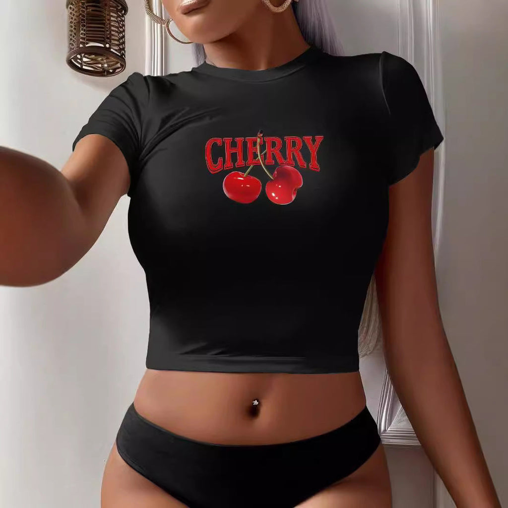 Women's Bear Graphic Crop T-Shirt