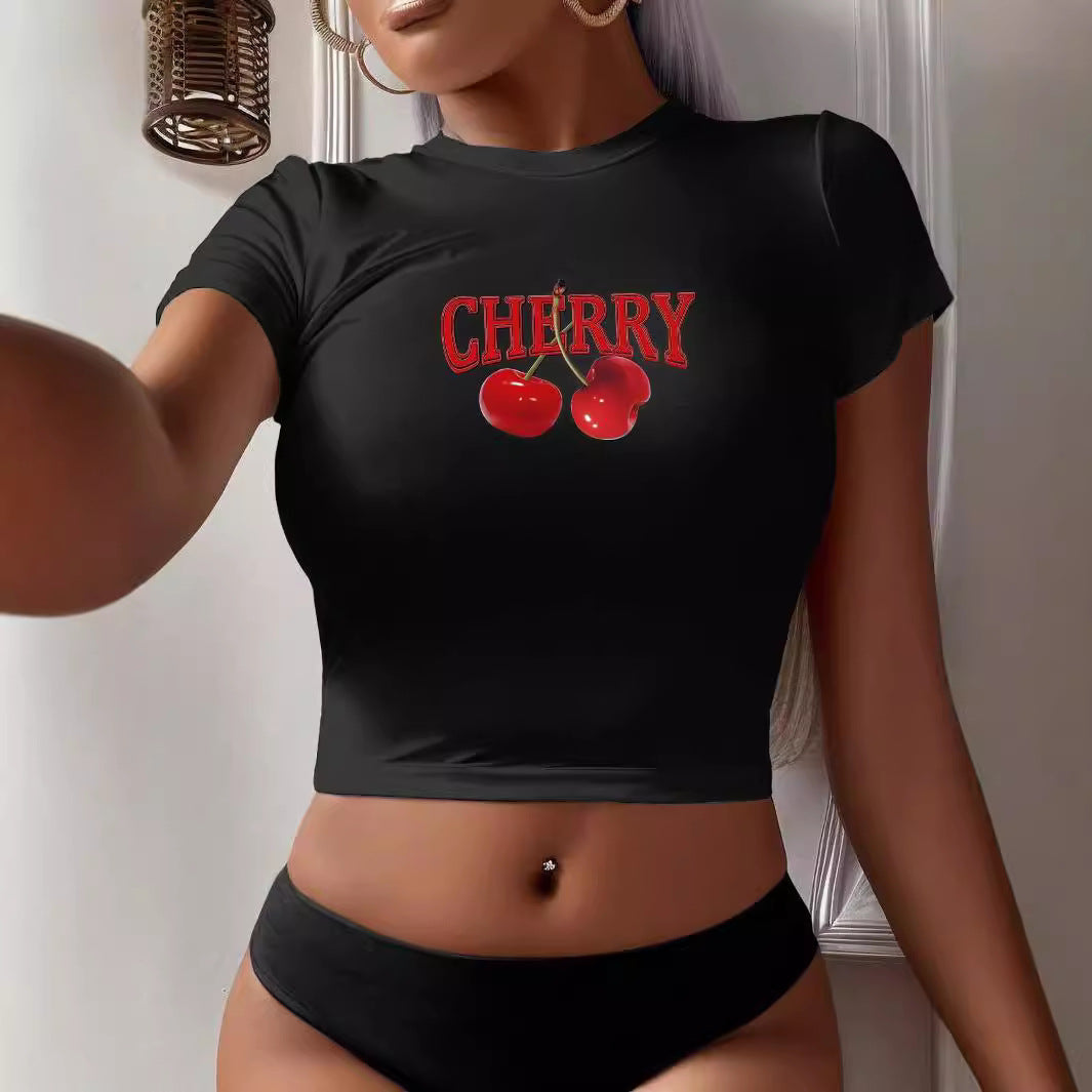 Women's Bear Graphic Crop T-Shirt