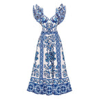 Women's Swimsuit Set with Ruffles and Wrap Skirt