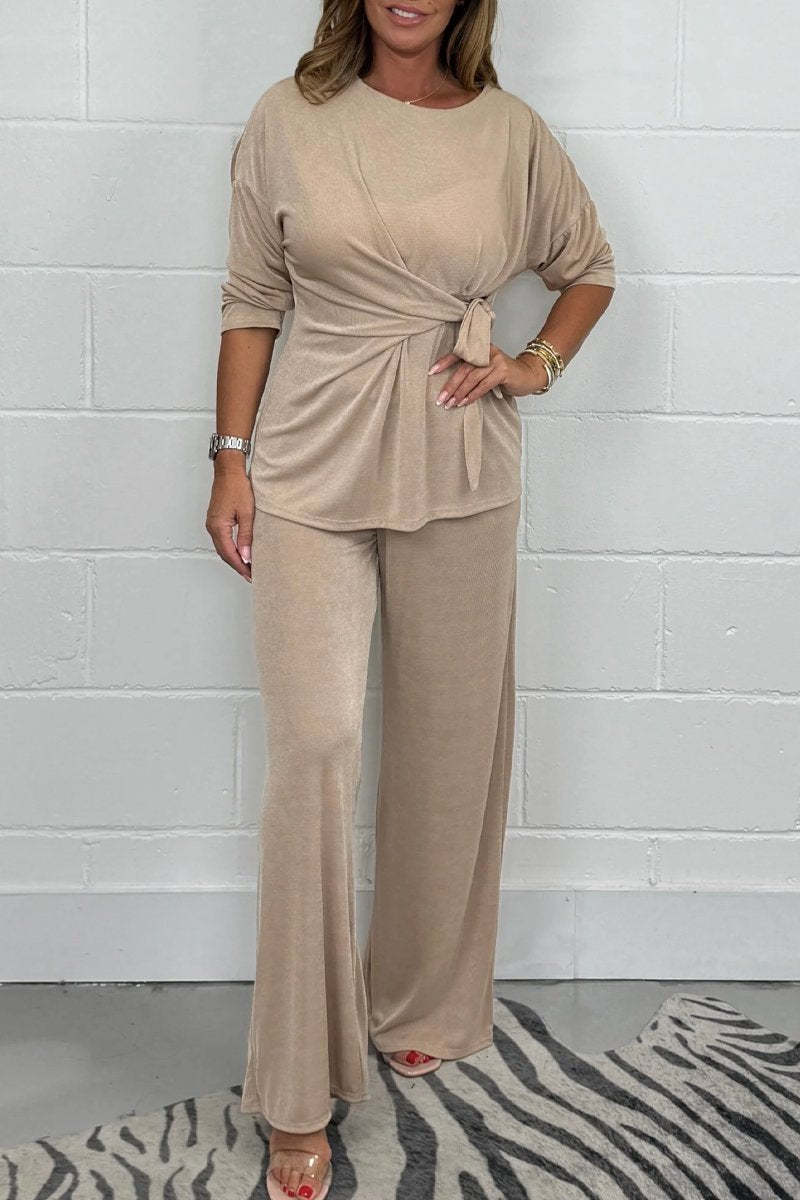Women's Two-In-One Lounge Set with Tie Detail