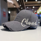 Men's Vintage-Inspired Distressed Baseball Cap