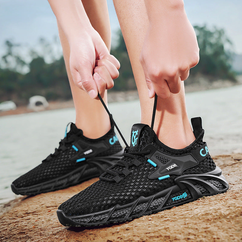 Women's Breathable Mesh Sneakers with Cushioned Sole