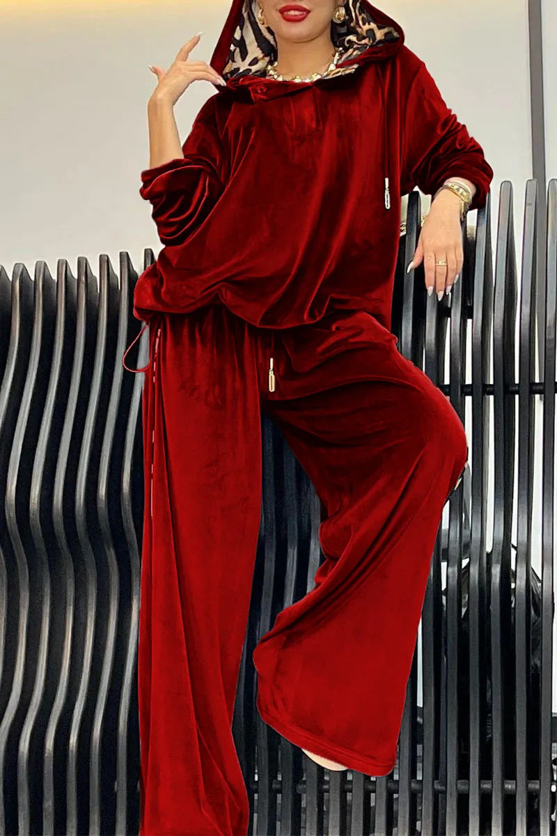 Women's Soft Velour Leisure Set