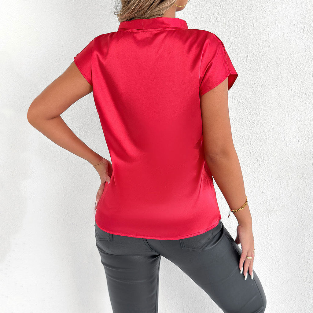 Women's Blouse with Elegant Bow