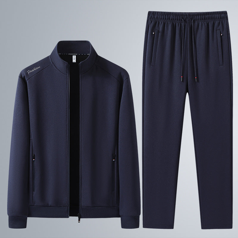 Men's Tracksuit with Stand-Up Collar