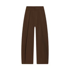 Women's Elegant Wide-Leg Trousers with Fine Pleats