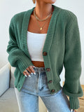 Women's Comfortable Cardigan with Chic V-Neck