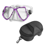 Diving mask with wide field of vision