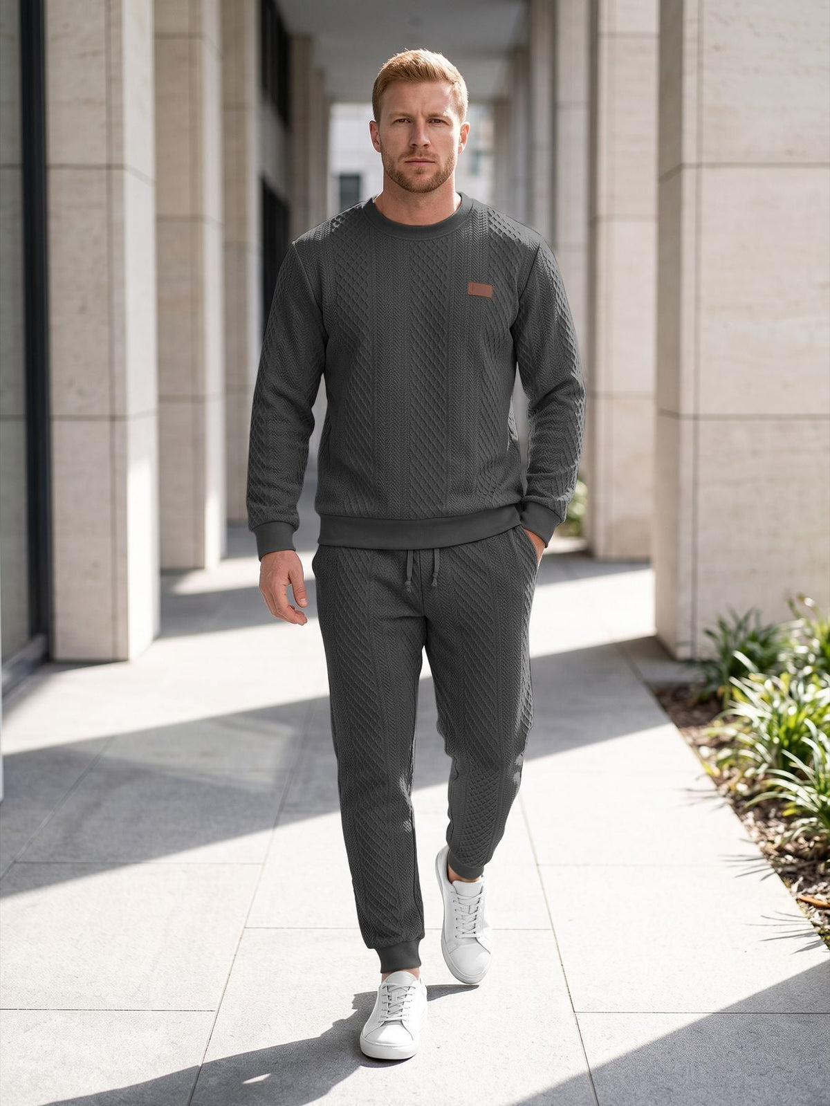 Men's Structured Knit Tracksuit