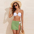 Women's Swim Set with Strappy Top and Trendy Bikini Bottoms
