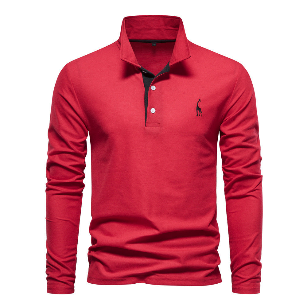 Men's Breathable Cotton Polo Shirt