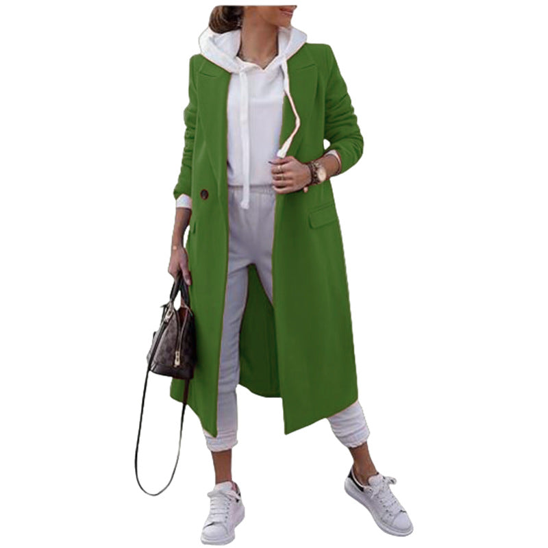 Women's Elegant Transitional Blazer with Modern Cut and Practical Pockets