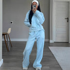 Women's Casual Hoodie and Leisure Pants Set