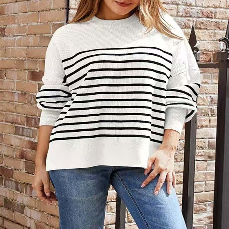 Women's Striped Sweatshirt Pullover