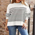 Women's Striped Sweatshirt Pullover