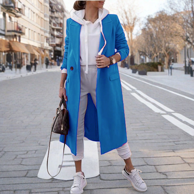 Women's Elegant Hooded Trench Coat
