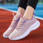 Women's Breathable Running Shoes with Cushioned Footbed and Flexible Sole
