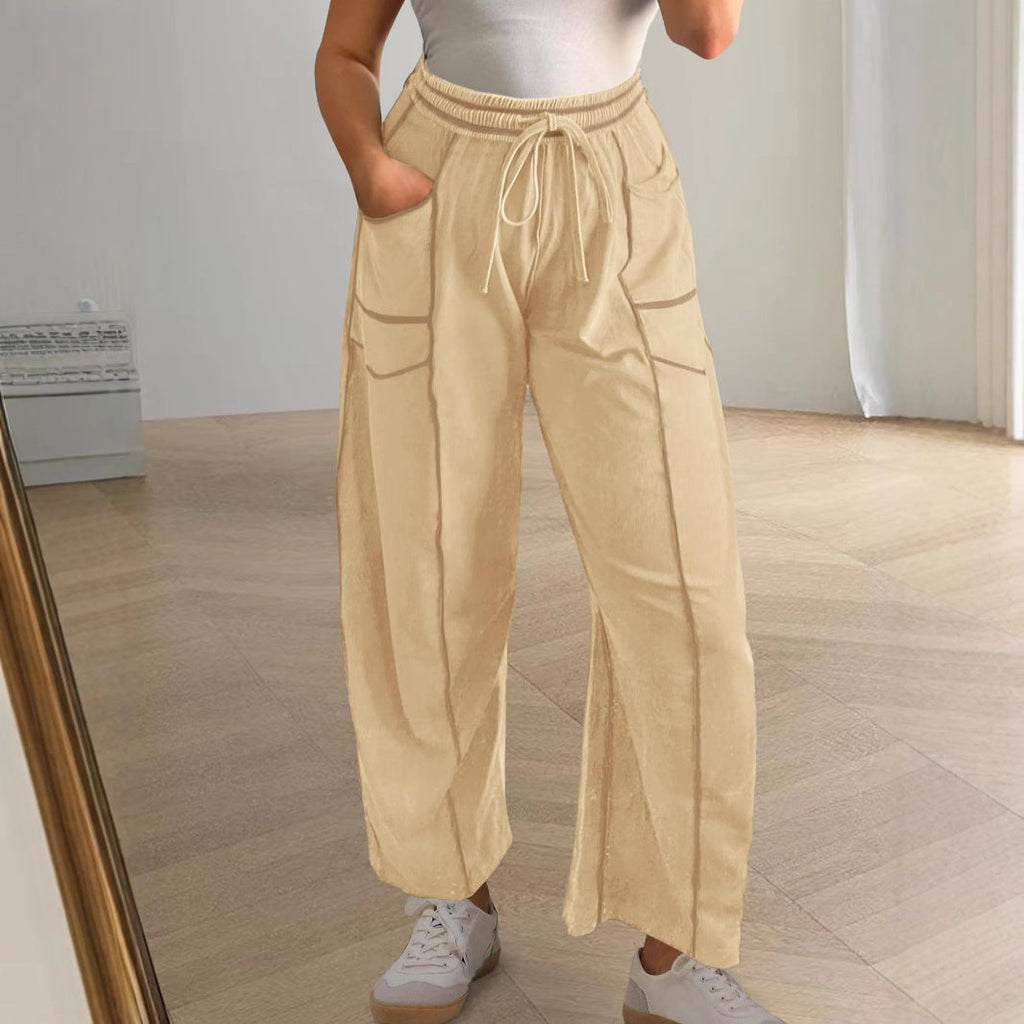 Women's Comfortable Casual Pants with Large Pockets