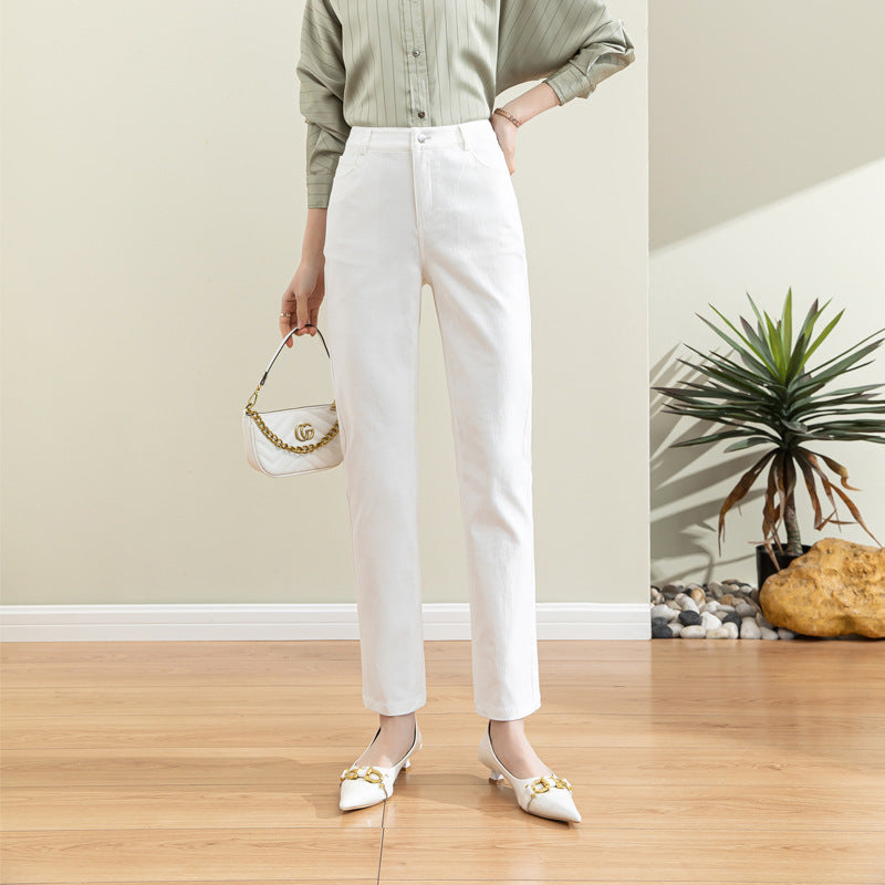Women's High-Waisted Chino Pants