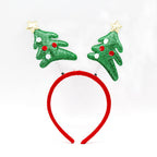 Festive Christmas Headband with Santa Figures