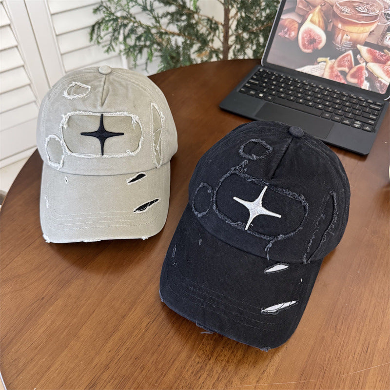 Men's Distressed Casual Baseball Cap
