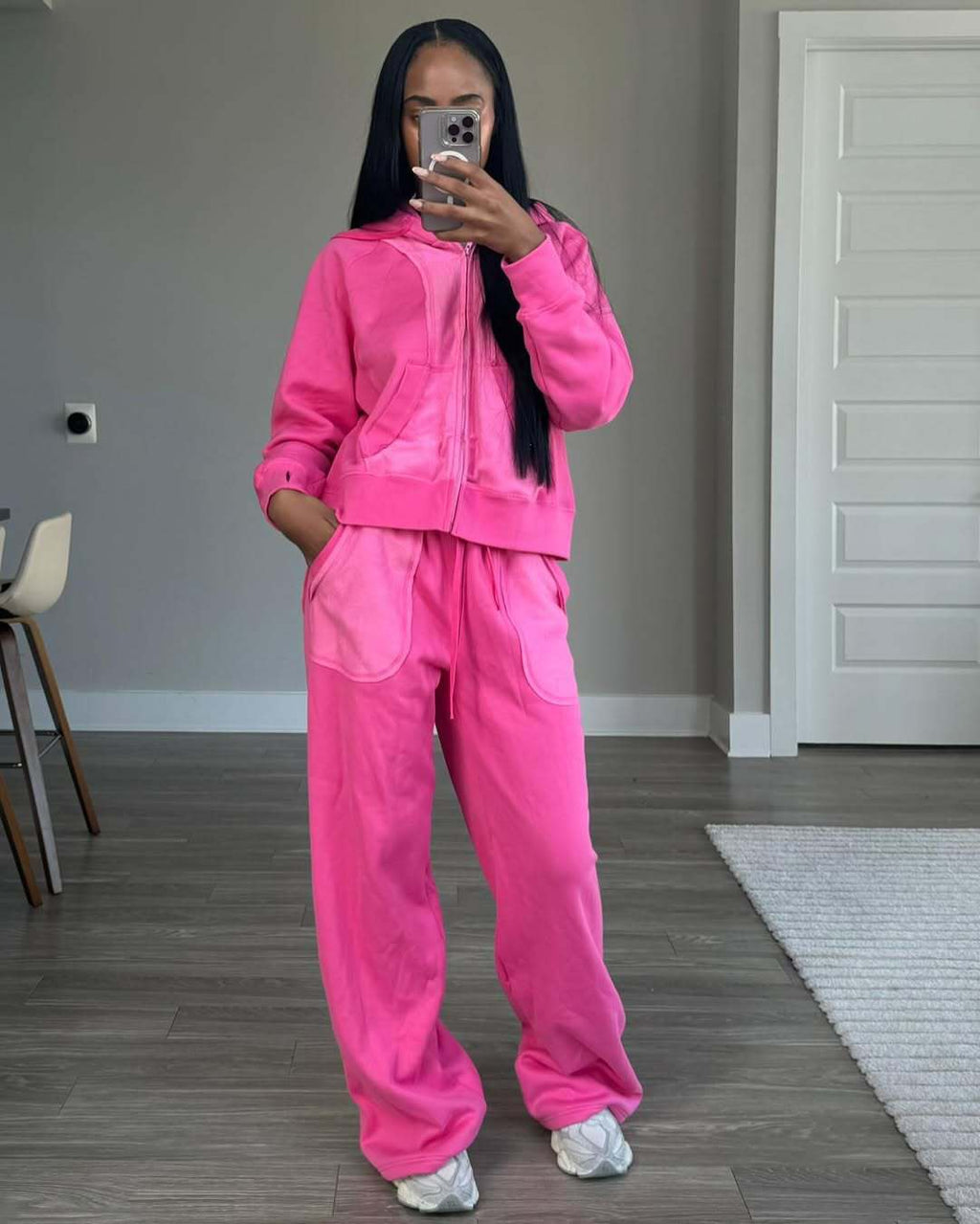 Women's Casual Hoodie and Leisure Pants Set