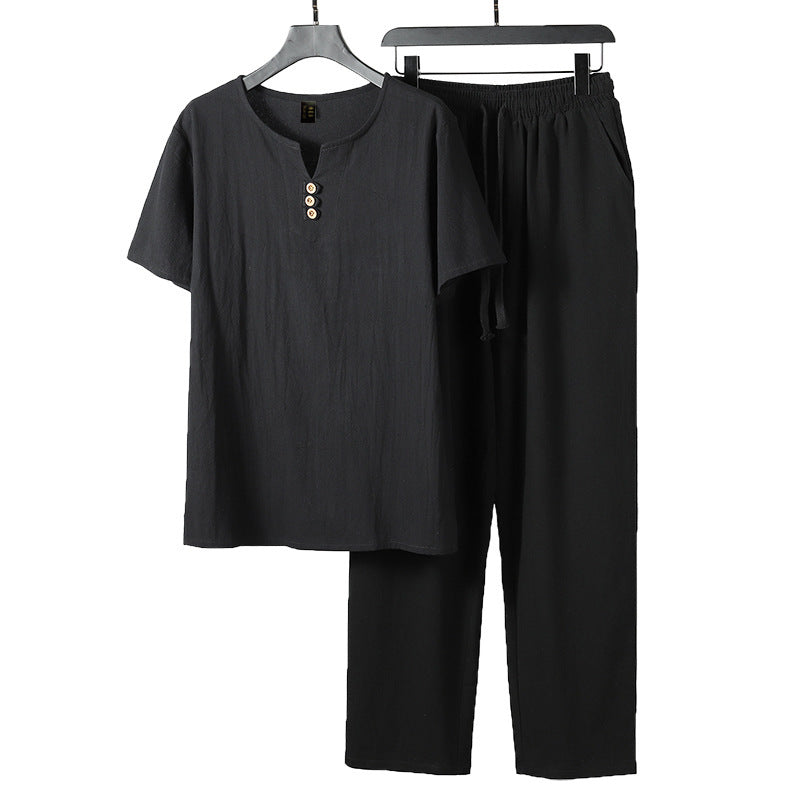 Women's Casual Lounge Set with Button Details