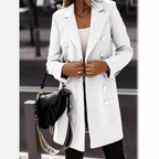 Elegant Double-Breasted Wool Coat