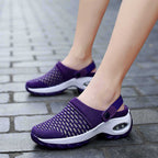 Women's Breathable Clogs with Elastic Comfort and Non-Slip Sole