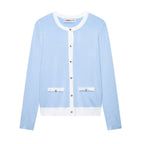 Women's Elegant Cardigan with Decorative Buttons and Pockets