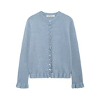 Women's Elegant Cardigan with Decorative Buttons