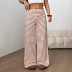 Women's Elegant Plaid Carrot Trousers