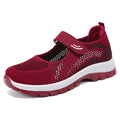 Women's Breathable Fitness Shoes with Practical Velcro Closure