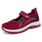 Women's Breathable Fitness Shoes with Practical Velcro Closure