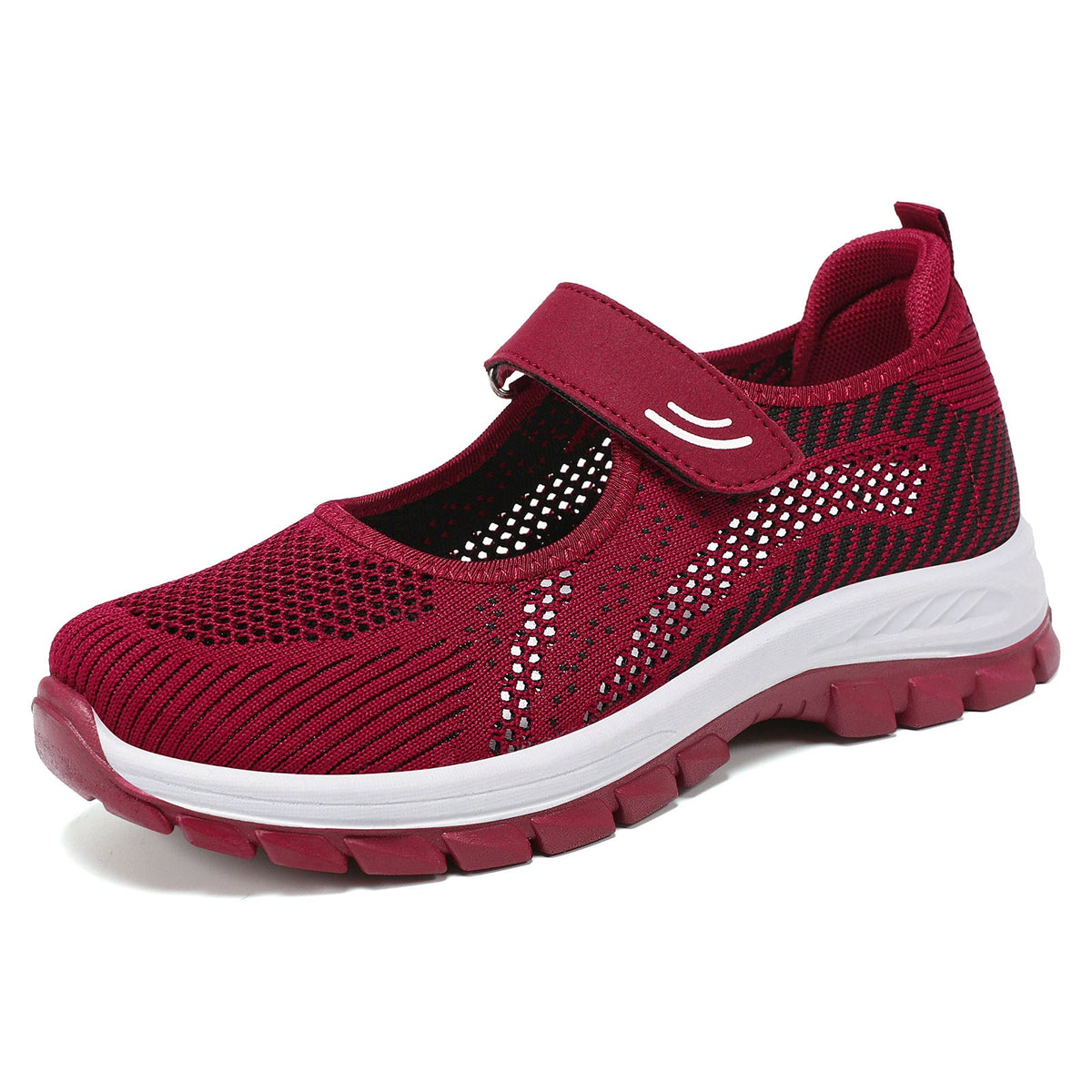 Women's Breathable Fitness Shoes with Practical Velcro Closure