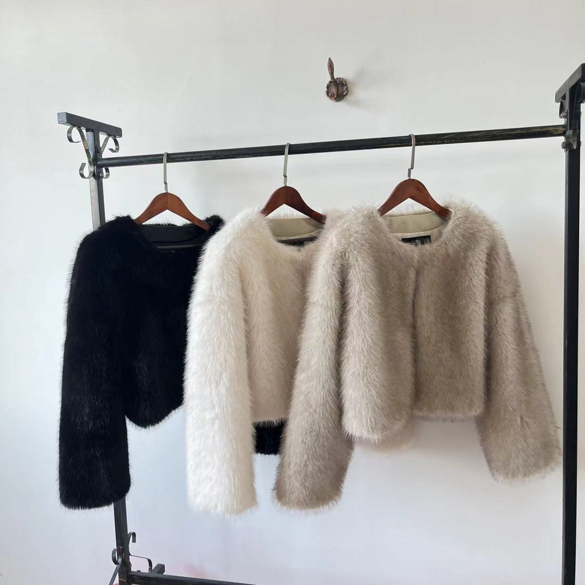 Elegant Faux Fur Jacket