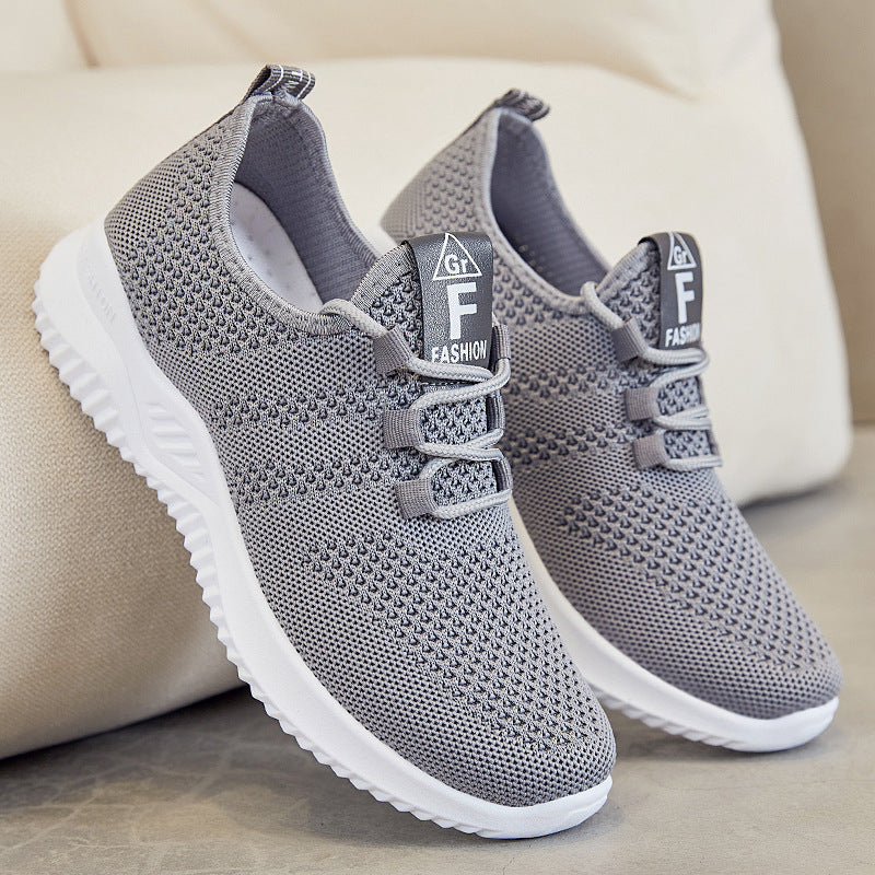 Women's Breathable Lightweight Sneakers with Elastic Upper