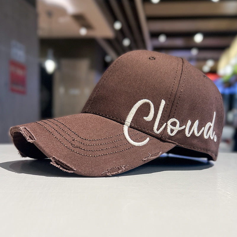 Men's Vintage-Inspired Distressed Baseball Cap