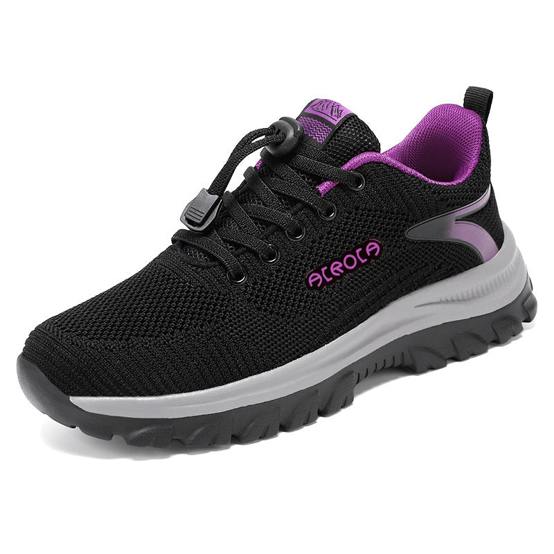 Women's Breathable Sneakers with Quick-Release Fastening