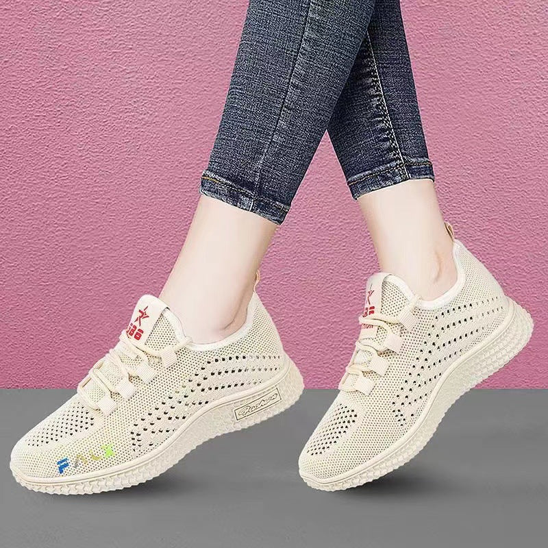 Women's Breathable Casual Sneakers with Flexible Sole