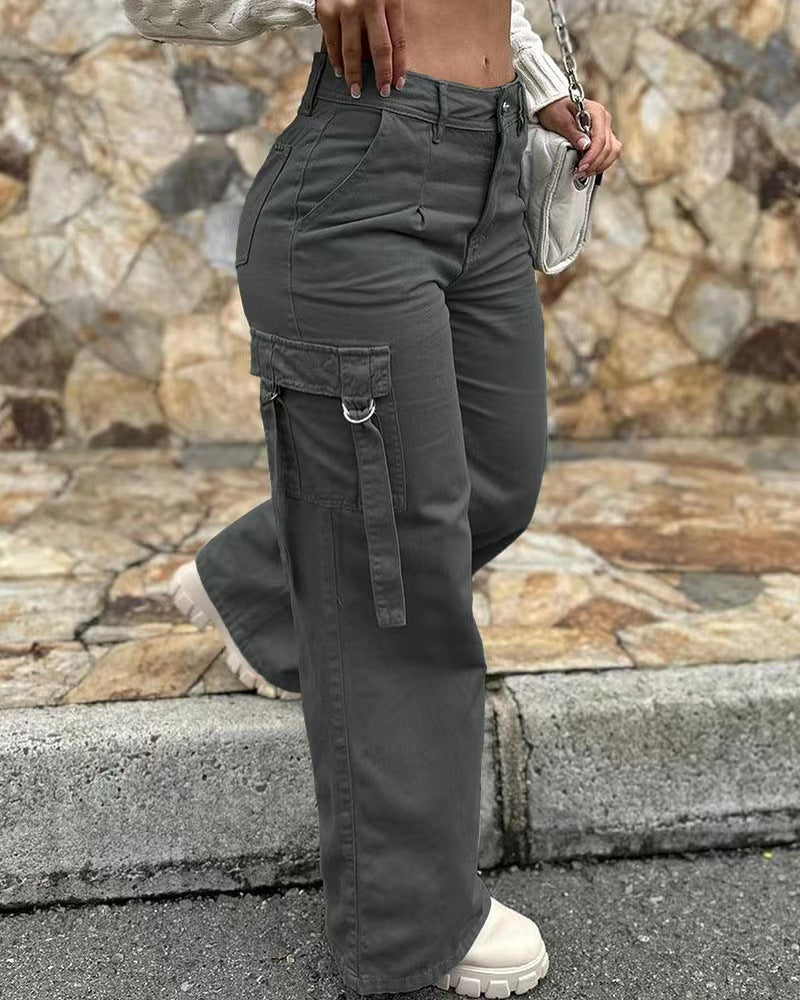 Women's Wide-Leg Cargo Pants