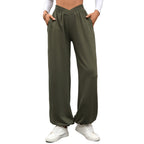 Women's Comfortable Palazzo Pants with Elastic Waist and Side Pockets