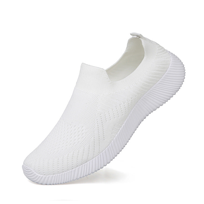 Women's Breathable Slip-On Sneakers with Elastic Upper