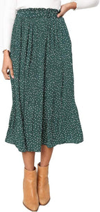Women's Maxi Skirt with Fashionable Animal Print