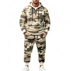 Men's Camouflage Hoodie and Jogger Set
