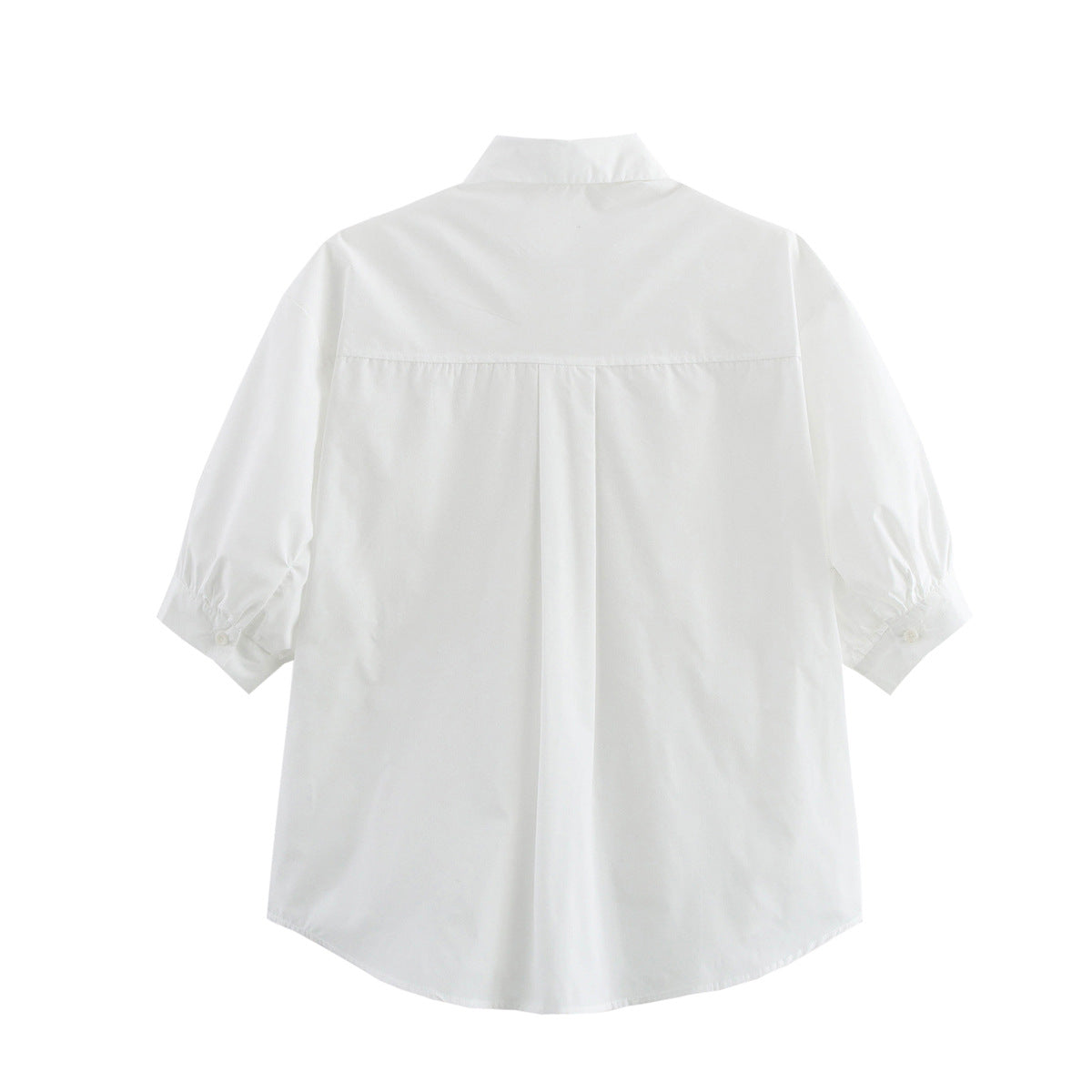 Women's Blouse Shirt with Casual Cut and Practical Chest Pockets