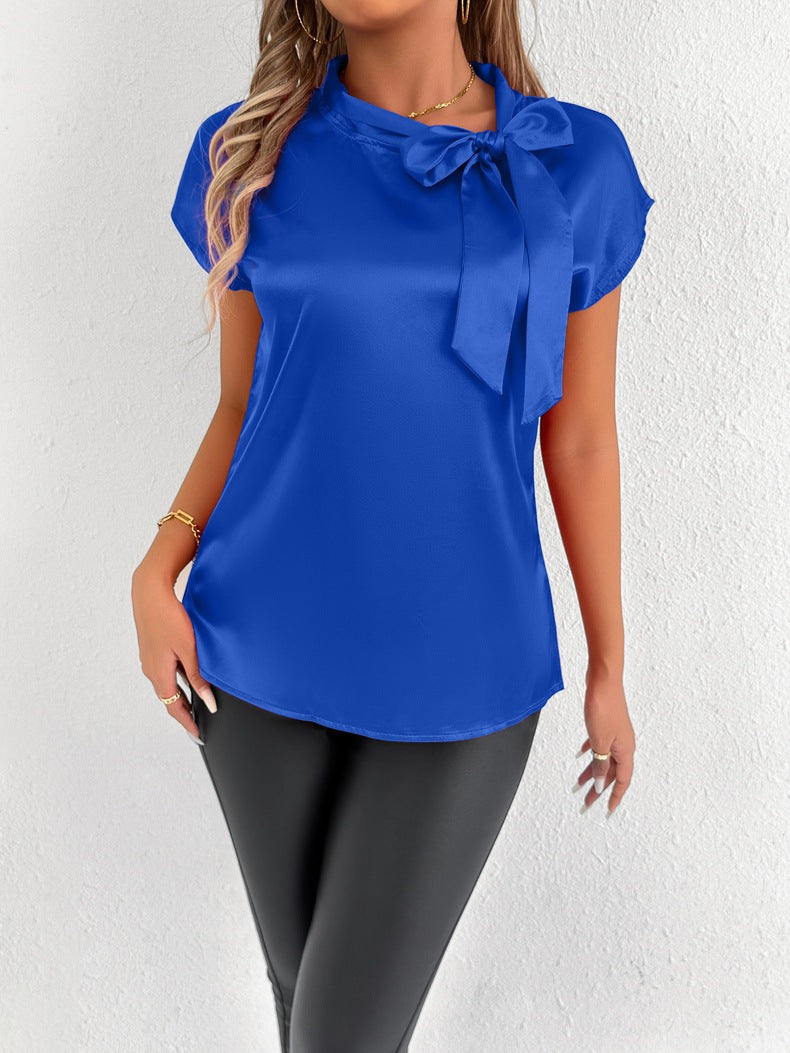 Women's Blouse with Elegant Bow